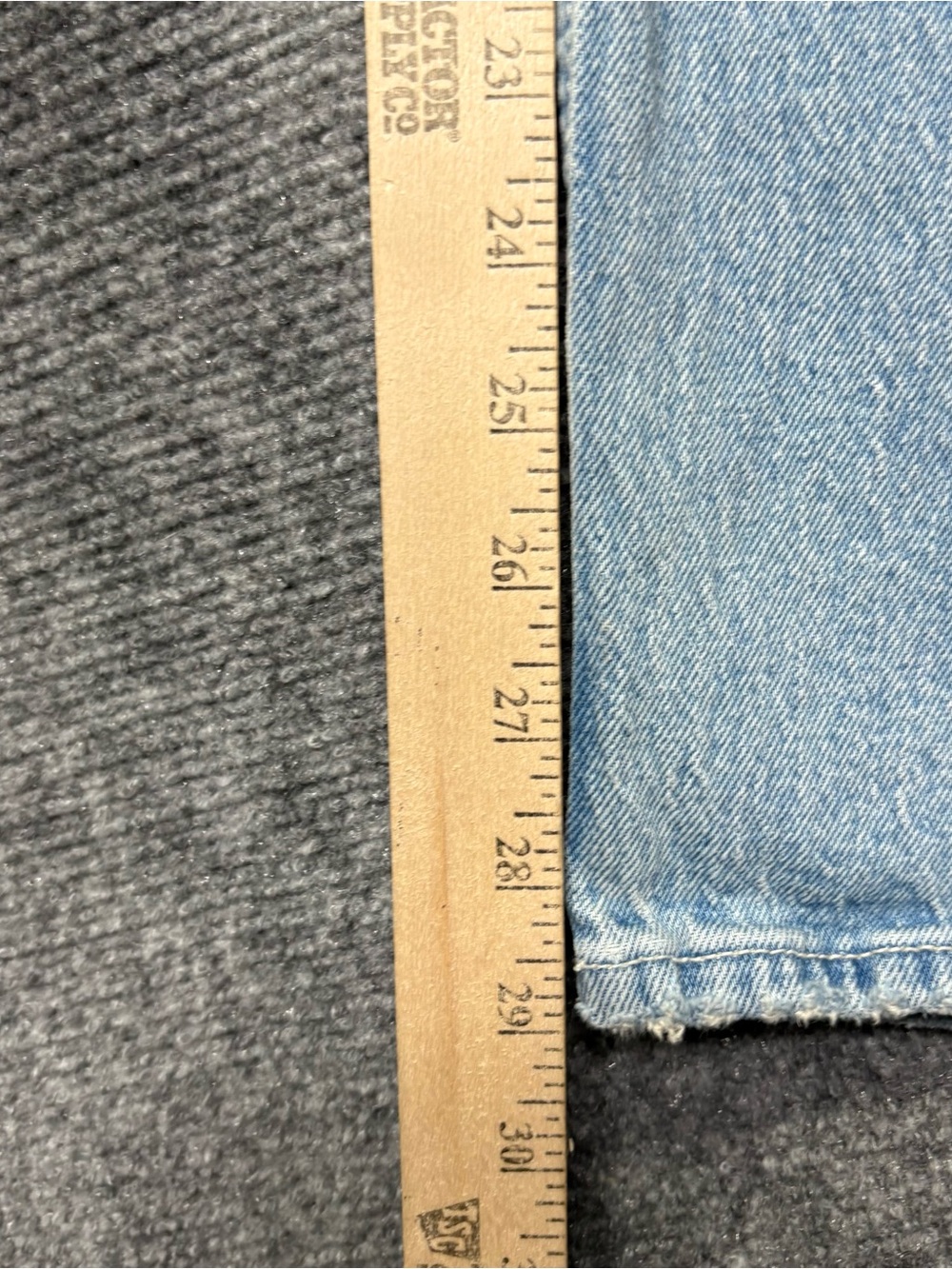 Abercrombie Fitch Jeans Womens 28/6S Blue 90's Relaxed High Rise Carpenter NEW - Picture 10 of 14